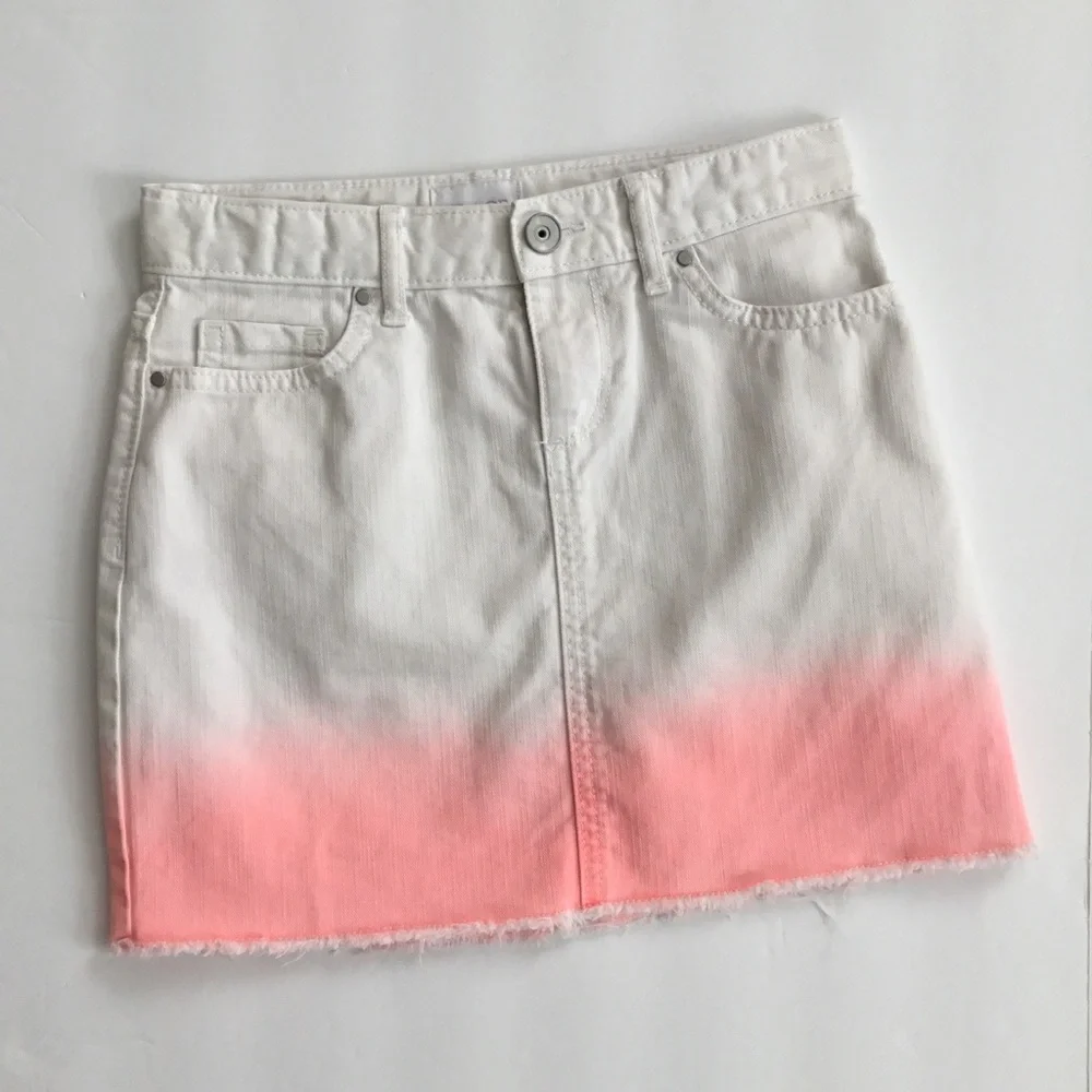 The Children's Place Girl's Denim Jean Ombré Skirt  Size 6X/7